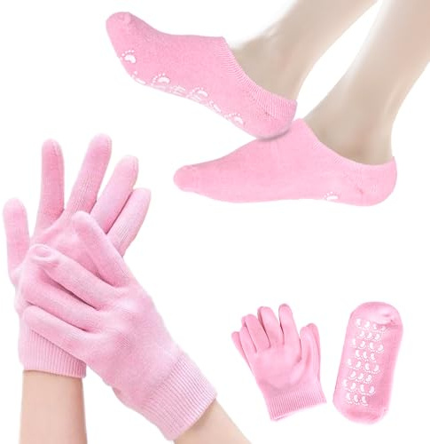 Guantes hidratantes, guantes de spa, guantes de noche para manos secas, guantes de loción, guantes para manos secas, reparar y suavizar el envejecimiento, cuidado de manos para piel agrietada y seca