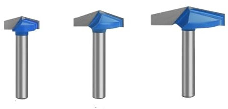 1 jeu de fraises à rainurer en V de type 1/4 à tige de 6 mm, 60, 90, 120, 150 degrés, for gravure CNC, fraises en carbure massif(120 degree 3pcs)