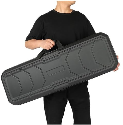 HUTRADE 85CM/95CM Lang Hart Gewehrkoffer, Langer Wasserdichter Waffenkoffer Munitionskoffer with Foam Schutzkoffer Lagerung Und Transport