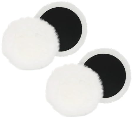 Nevoluxer Polierpads 125mm Strapazierfähiger Polieraufsatz Aus Lammwolle Mit Klett Für Auto Polierhauben Korkböden Und Möbel 4 Stück Kompatibel Bosch