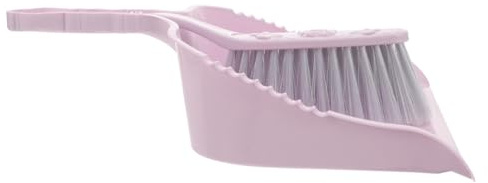 VALICLUD Plastic Mini Broom Dustpan Set Purple for Desktop Household Cleaning Supplies
