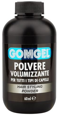 Gomgel | Polvere Volumizzante Capelli, Cera in Polvere per Capelli Uomo e Donna, Effetto Volumizzante Immediato, 60ml