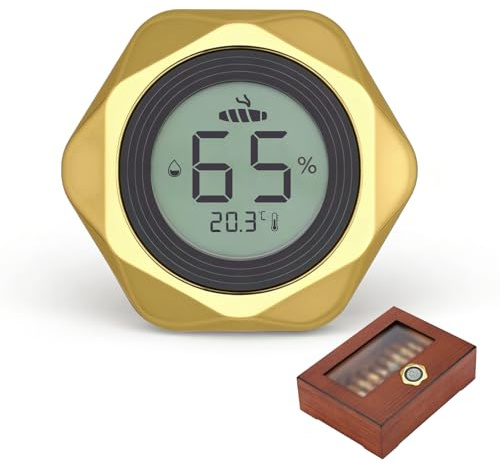 Thlevel Hygrometer Luftfeuchtigkeitsmesser Thermometer Temperatur Digitales | für Zigarren Humidor Zigarrenkisten