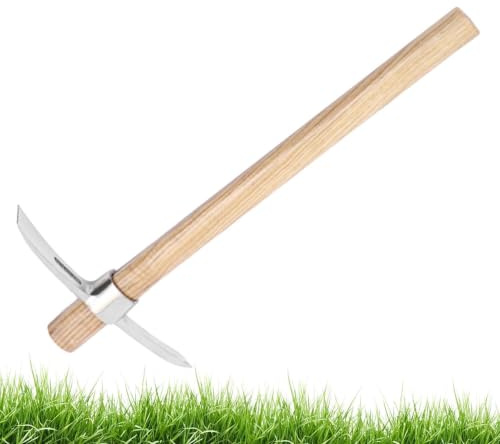 Piccone per Scavare | Zappetta Multifunzione in Acciaio Piccola Staccabile,Piccone da Giardino - per Edilizia Esterna, Agricoltura Forestale, Prospezione, Campeggio, Estrazione del Ghiaccio, Suolo, Ra