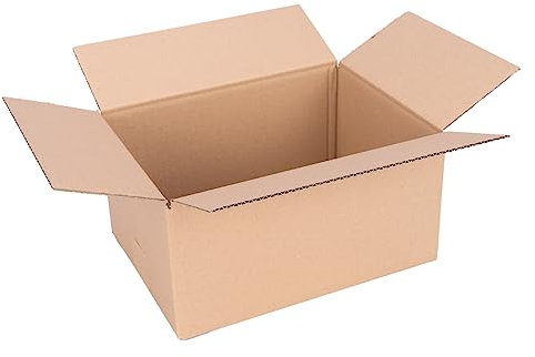 verpacking Faltkartons 300 x 215 x 140 mm Braun (Außenmaß 305 x 220 x 150 mm) KK 30 1-wellig Versandkarton für mittelgroße Waren DHL Päckchen M DPD S GLS S Kartons (50 Stück)