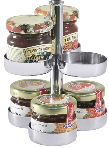 Contacto Edelstahl Marmeladen - Etagere für 6 Portionen