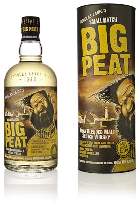 Big Peat Islay Blended Malt Scotch Whisky mit Unverwechselbarer Rauchiger und Torfiger Note, der Ultimative Islay Charakter, 46% Vol., 0,7l