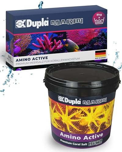 Dupla Marin Premium Coral Salt Amino Active I 8 kg I Meersalz mit spezieller Aminosäurenkonzentration für Riffaquarien I Aquariensalz für leichte Korallenpflege I chelat- und nitratfrei