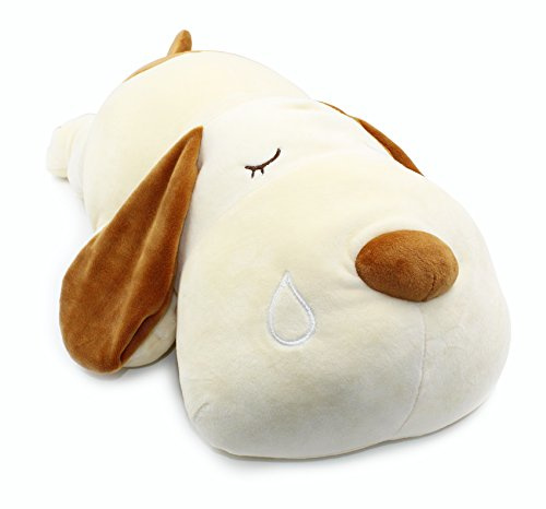 Vintoys Sleeping Dog Hugging Pillow Plush Soft Toy Brown 23.5