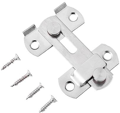 Hasp Riegelschloss, Edelstahl Schiebetürschloss, Schrankschloss, Badezimmerschloss für Fensterschrank Umkleidekabinen Accessorries