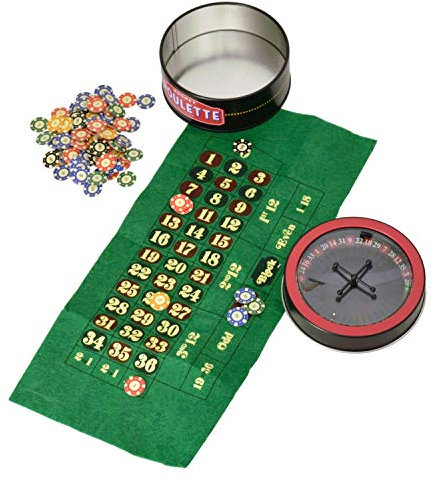 Unbekannt Reise Roulette Spielzeug in schöner Metalldose - Mini Roulette