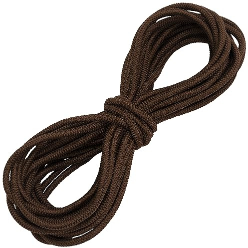 AERZETIX - C67265 - Elástico decorativo redondo 5 metros - diámetro 3mm - color marrón oscuro