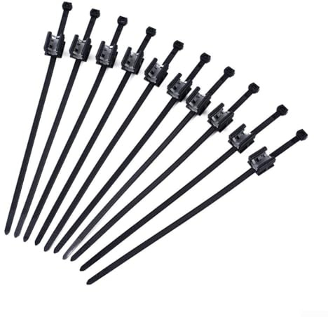 10 clips de borde negro para sujetacables de cable solar PV Edge Clip utilizado para fijar la abrazadera de borde de la brida de cable solar