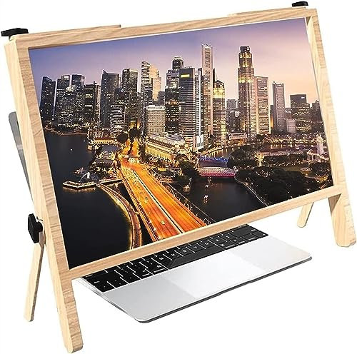 Laptop-Bildschirmlupe, Computerbildschirm-Blaulichtblocker, tragbarer Computer-Vergrößerungsbildschirm for Laptop, ultraklare Blu-Ray 3X
