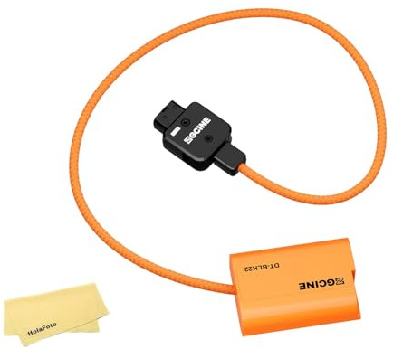 ZGCINE DT-BLK22 D-Tap to DMW-BLK22 Dummy Battery Cable for Panasonic GH5 GH5S G9 LUMIX S5 S5 II-Length:60cm