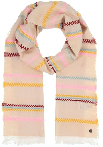 FRAAS Damen Schal mit Streifen - 50 x 180 cm - leichtes Accessoire für den Sommer in Baumwollmischung