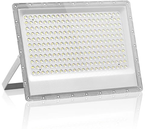 Hondony 200W Led Floodlight Outdoor, 6500K 20000LM LED Outdoor Security Lights, Waterproof IP66, Cold White Outdoor Lights for Warehouse, Playground, Backyard and Park