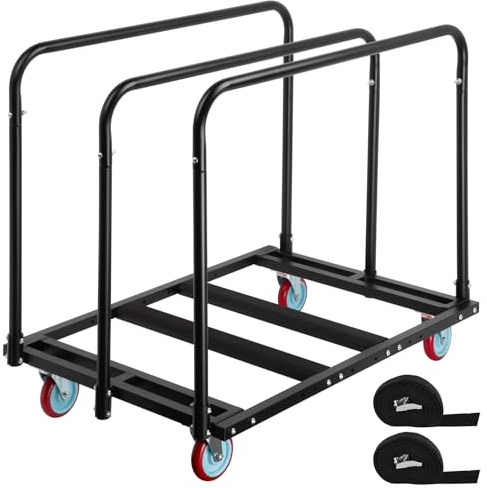 Eastrexon Updated Folding Table Cart, Heavy Duty Drywall Dolly Cart 2000LBS