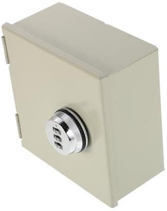 Tofficu Electrical Outlet Cover Box and Lockable with Encryption Mechanism Heavy Duty Stainless Steel Material Child Safety Assurance, Suitable for Indoor and Outdoor Wall Sockets