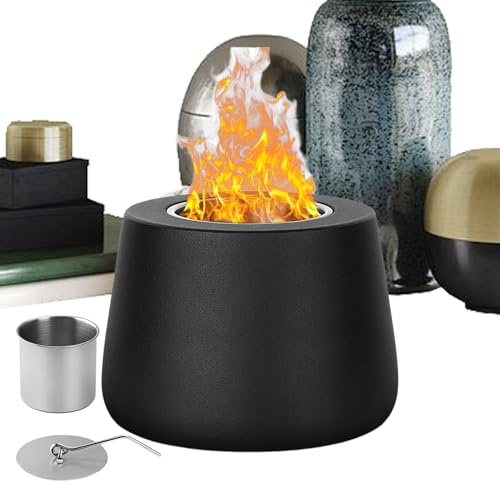 Yianyal Focolare da Tavolo - Riscaldatore Decorativo d'Ambiente - Focolare Portatile per Esterno - per Feste di BBQ, Patio, Giardino, Cortile, Soggiorno, Campeggio e Balcone