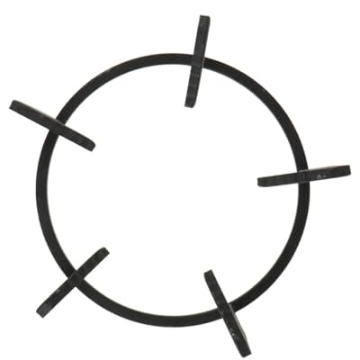 Milisten Support pour Cuisinière à Gaz en Fonte Épaisse Antidérapante, Anneau Rond 5 Branches Mat, Adapté pour Wok et Casseroles, Accessoire Robuste pour Cuisson Uniforme et Stable