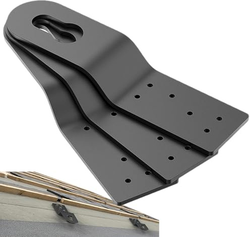 Anclaje de seguridad para techos,Anclaje de protección contra caídas de techos - 3 anclajes de aleación de aluminio negro,Úselo con arnés para, arnés de seguridad, cuerdas de para pro