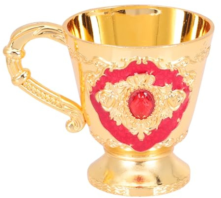 GFJryET Copa triangular imperial, Copa de vino metal retro europea antigua for fiestas entretenidas Diseño fácil limpiar