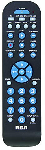 RCA 3-Device Universal Remote Control Platinum Pro, Easy Setup, Long Range IR, Replaces And Consolidates Most Major Remote Brands