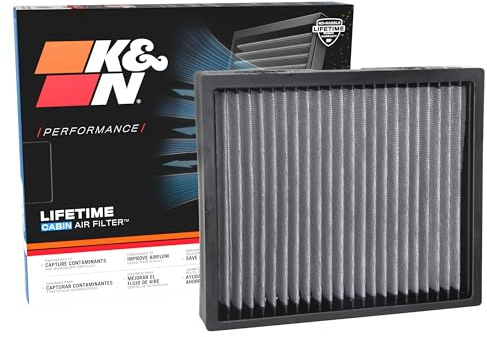 K&N LIFETIME Cabin Air Filter: Premium, Washable, Clean Air for your Cabin: Compatible with 2014-2025 Acura/Buick/Chervolet/Cadillac: (See Product Description for Select Models), VF2071