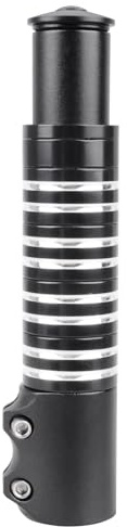 Azarxis Fahrrad Höhen-Adapter, Aluminium Gabelschaftverlängerung, Vorbauten Lenkererhöhung, Mountainbike Ahead Vorbau (185mm - Schwarz)