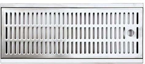 ich-zapfe.de Tropfschale für Bars 440x275x27, Hochwertiges Edelstahl Tropfblech für Zapfanlagen und Theken, Perfekte Tropfschale zum Einlassen für Bierkühler und Bierzapfanlagen, Bar Drip Tray Premium