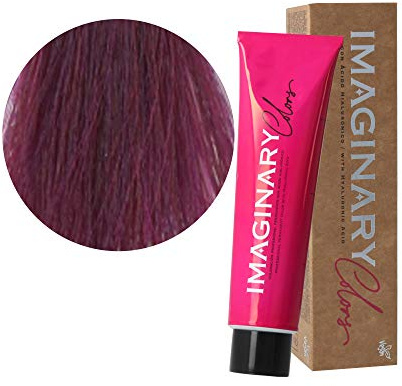 The Imaginary Colors | Coloración Permanente Vegana con Ácido Hialurónico | Cobertura 100% | Color Rojo y Violeta 6-52 Rubio Oscuro Violeta Caoba - 100 ml