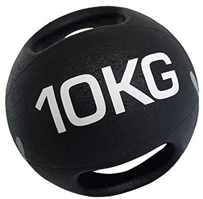 Medizinbälle Binaueralische Gummi-elastische Medizin-Kugelbilanzkugel-Fitness-Ball, Box-Training-Kraft-Trainingsgeräte, 10kg / 22lbs