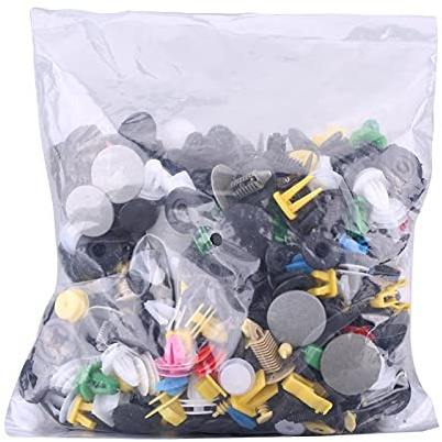 Kit di perni a pressione per rivetti di fissaggio per paraurti con fermaglio per paraurti in plastica assortiti 500 pezzi tasselli auto plastica rivetti in plastica auto ganci a clip passaruo D6i9