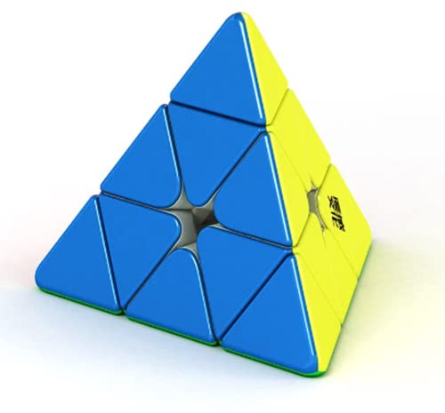 Bukefuno Magnetisch, Pyramide, magische Geschwindigkeit, 3 x 3 x 3 cm, Pyraminx selbstklebend