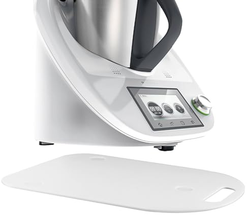 Kinberry Gleitbrett für Thermomix TM6 TM5V Schnellbewegliches Rollbrett für Thermomix Vorwerk Küchenmaschine TM 6 Zubehör Unterlegbrett (Weiß)