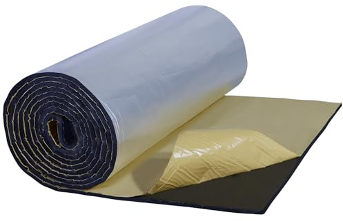 CCLIFE Alu-Dämmmatte Selbstklebend 13 mm, 1x8 m, B1 ECM