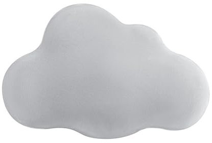 Viusneun Kuschelkissen Kinder Wolkenkissen, Weiche Flauschige Wolkenform Zierkissen Sofakissen, Plüsch Kissen Dekokissen für Kinderzimmer Schlafzimmer Deko,54 * 34cm (Grau)