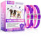 Zeckenhalsband für Hunde 4 Stück, Flohhalsband für Hunde, Verstellbar und Wasserdicht, Sicher und Natürlich, 60 cm Length, 24 Monate Schutz, für Kleine, Mittelgroße und Große Hunde (Rosa&Lila)