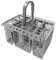 Cestello per Lavastoviglie,Portaposate Lavastoviglie,Cestello Lavastoviglie Portaposate Universale Cesto per Lavastoviglie ,Cestello Lavastoviglie Portaposate Cesto compatibile, 20.7x16.1x12cm Grigio