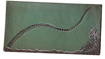 SHOWERORO Ceramic Tea Tray Practical Teacup Holder Pot Holder Design for Tea Kettle Household Decoration