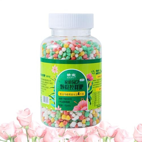 Fertilizante para plantas en macetas: pellets de nutrientes de liberación lenta, alimentos para plantas y flores | Fertilizante para jardinería interior y exterior apto para orquídeas, margaritas y pl