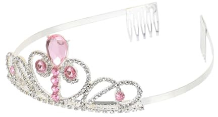 1 Pezzo Coroncina Cristallo per Cerchietto per Compleanni e Feste Accessorio per Cosplay e Decorazioni