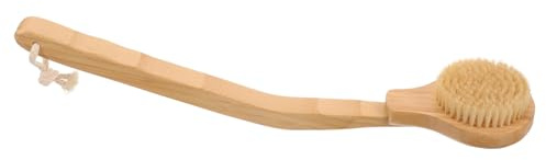 TOPPERFUN Brosse de Bain Longue Manche Poils de Sanglier Brosse Exfoliante pour Nettoyage Corporel et Hygiène