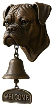 Türglocke Antikes Design Gartenglocke Vintage Glocke Für Draußen Wandglocke Hundekopf Form Landhaus Türgong Dekoratives Willkommens Türklingel Für Altbauwohnungen Gartenhäuser