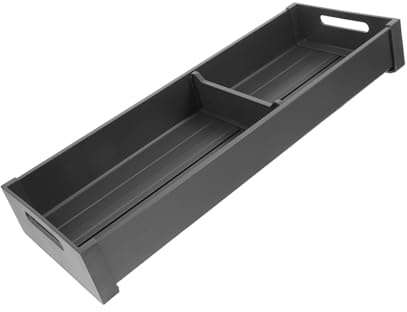 ABOOFAN Organisateur de Tiroir Réglable pour Ustensiles de Cuisine Support Compartimenté pour Cuillères et Fourchettes Installation Facile Adapté Aux Petites et Grandes Cuisines Rangement