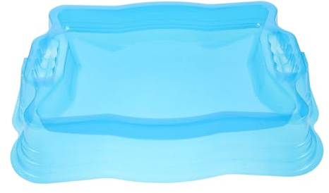 Hemobllo Kampfarena für Kreisel (nur Arena), großes blaues Schlachtstadion, 42 cm, sechseckiges Spielbrett, kompatibel mit Beyblade/Nado, tragbares Ersatzspielzeug für Kinder