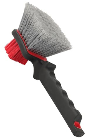 Cepillo para Limpiar Ruedas De Coche | Herramienta con Mango Antideslizante | Cepillo Limpieza Llantas Coches Quitadirt - para Garaje Jardín Uso Diario Monovolumen Sedán Autocaravana