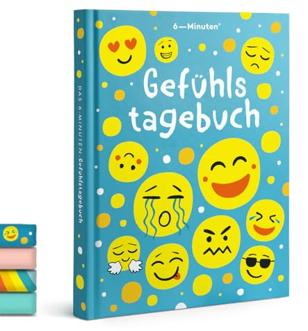 6-minuter® känslomässig dagbok barn 6-12 år – förstå känslor, skapa självförtroende och mindfulness – dagbok för flickor – känslor bok – skolning present för flickor och pojkar