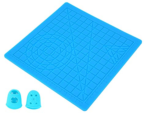 Yechiry Flexible Silikon-3D-Stiftmatte, Langlebiges Design-Pad mit Fingerkappen für Reibungslosen 3D-Druck